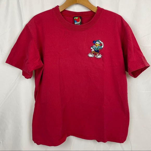 Disney Red & Blue Donald Duck Short Sleeve T Shirt - Picture 2 of 14